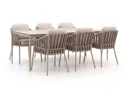 Tierra Outdoor Nuri/Elegante 219cm dining tuinset 7-delig - Laagste prijsgarantie!
