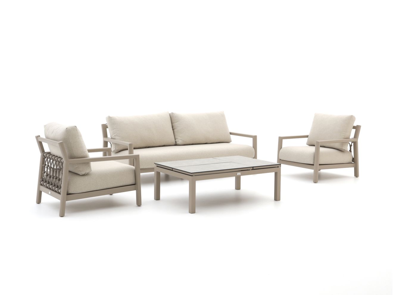 tierra outdoor oasis/flip up stoel bank loungeset 4 delig laagste prijsgarantie!