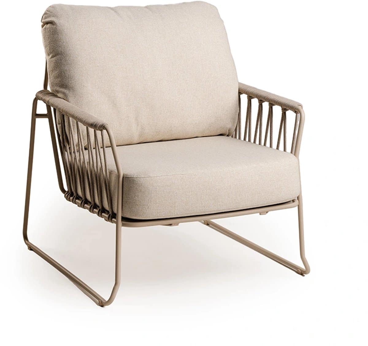 tierra outdoor rivera loungestoel champagne