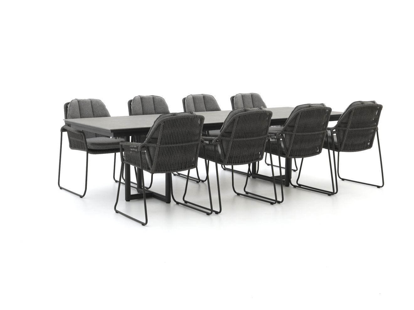tierra outdoor rivera/naro 280cm dining tuinset 9 delig laagste prijsgarantie!