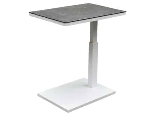 Tracy bijzettafel 60x40xH46-67 cm in hoogte verstelbaar wit