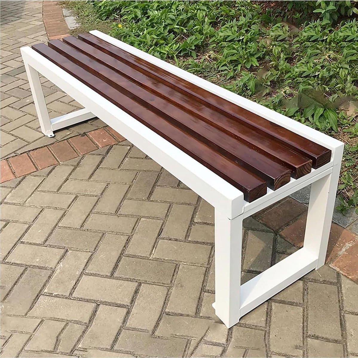 tuin metalen park bank buitenbank loveseat ontspannen in
