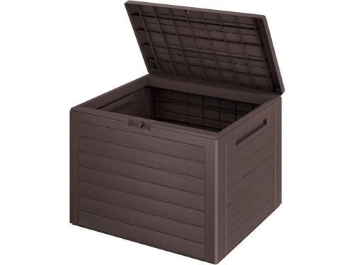 Tuin Opbergbox 190L Bruin Houtlook Waterafstotend voor Kussens en Tuinspullen