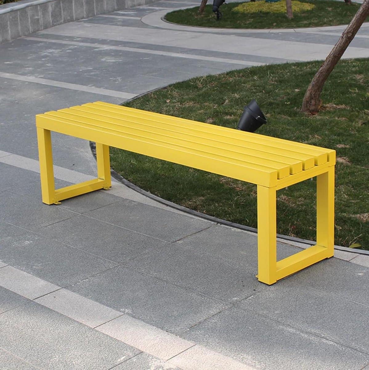 tuin park bank buitenbank loveseat ontspannen in de