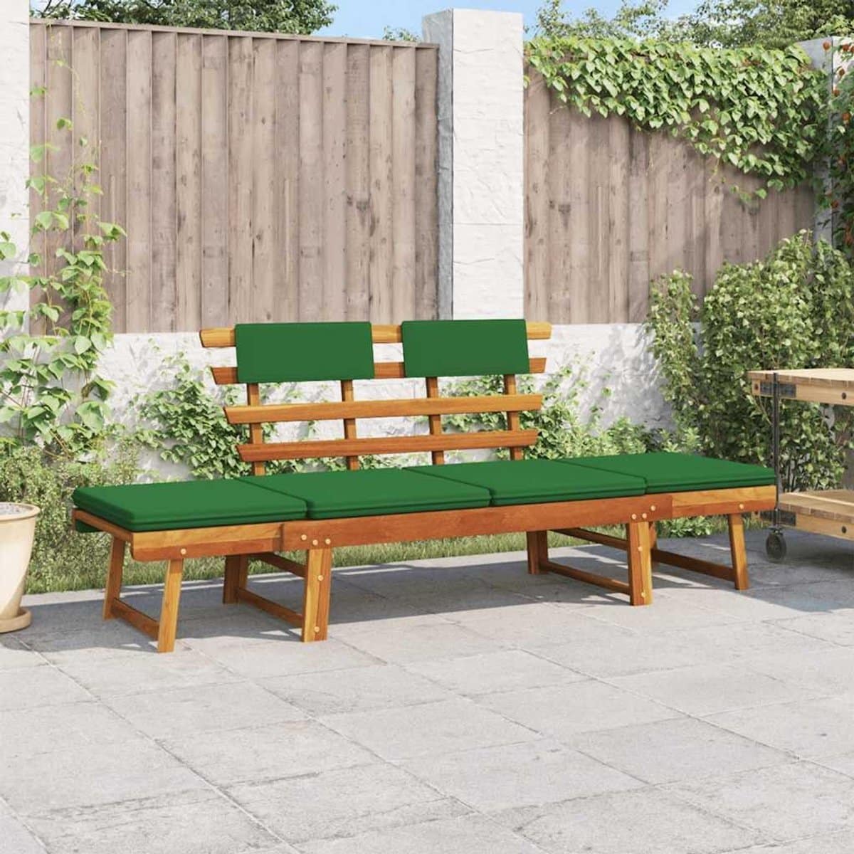 tuinbank & ligbed 2 in 1 153 190 x 68 x 74 cm