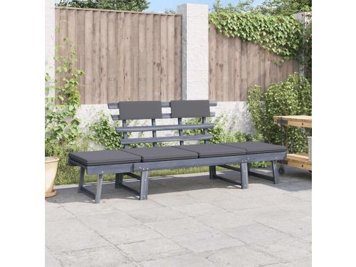 Tuinbank & Ligbed 2-in-1 153-190 x 68 x 74 cm