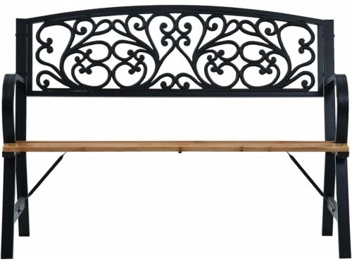 Tuinbank Hout - Buitenbank Parkbank - Buiten Zitten - Vintage
