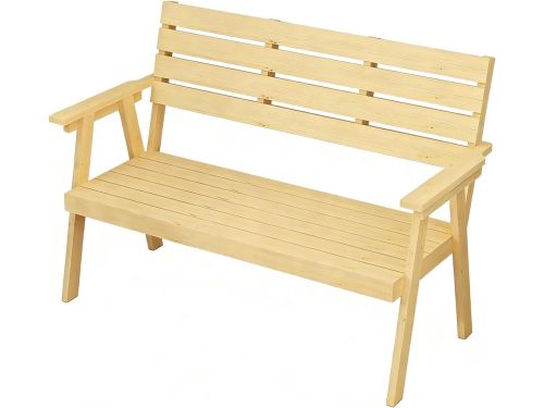 Tuinbank Hout - Parkbank Zitbank - Buiten Ontspannen - Ergonomisch