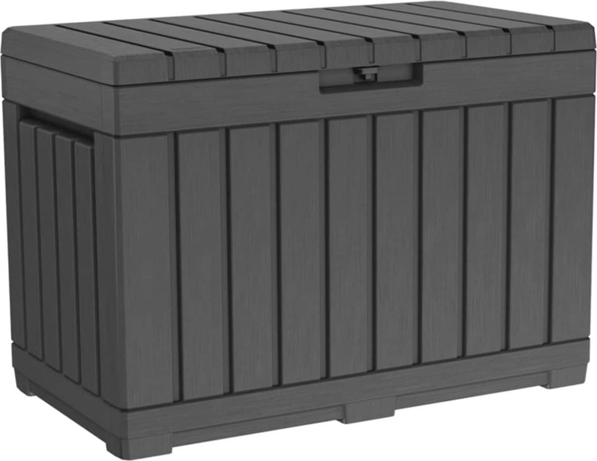 tuinbox 190 liter uv bestendig, multifunctionele opbergdoos en zitbank