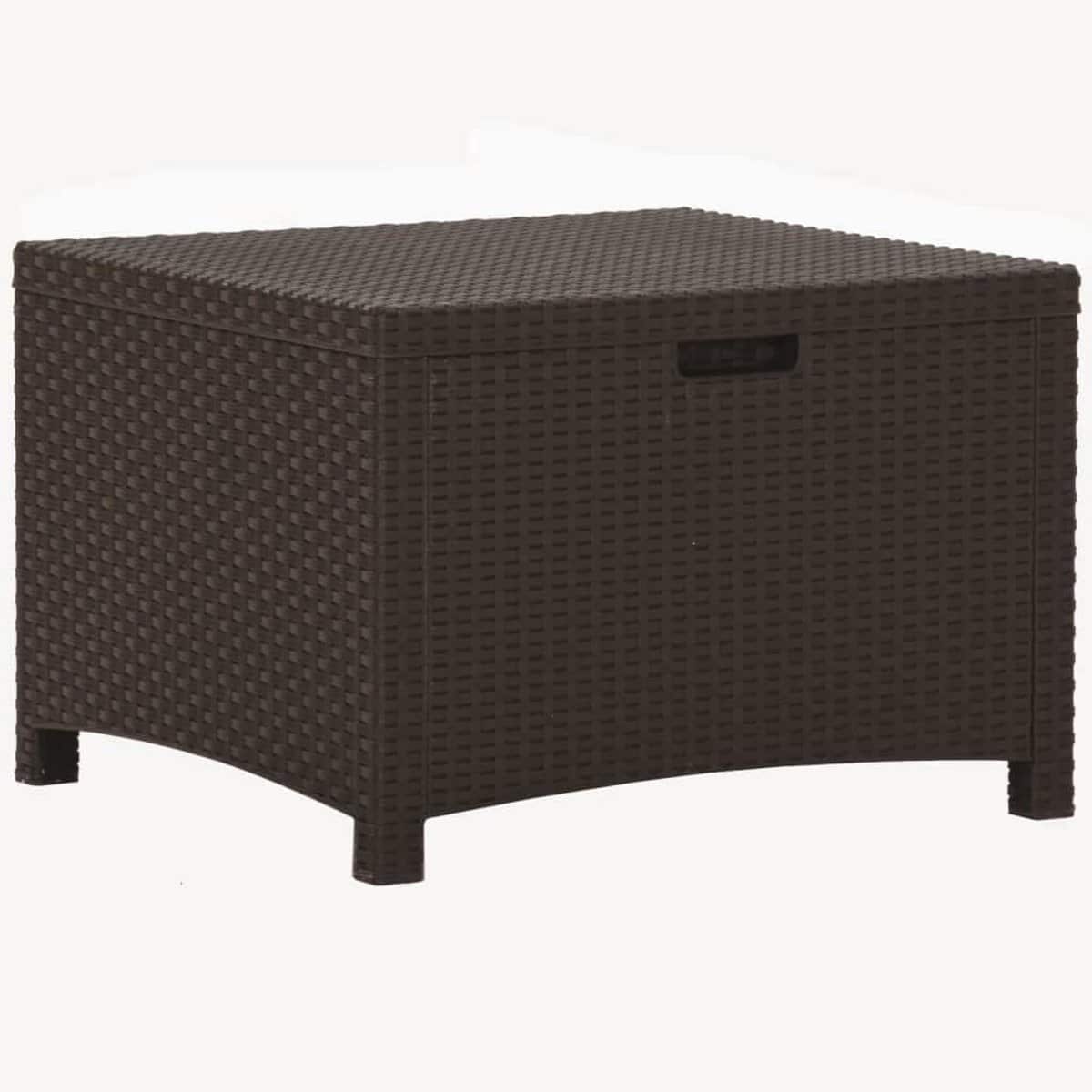 tuinbox opbergbox voor buiten 60x54x41 cm bruin rattan
