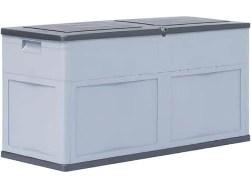 Tuinbox Opslagbox Grijs Zwart - Voor Kussens, Dekens en Tuinaccessoires