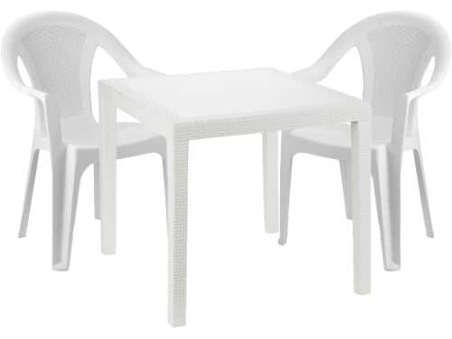 Tuingarnituur 3-delig - Bistroset tuinstoelen - Buiten Zitten - Stapelbare