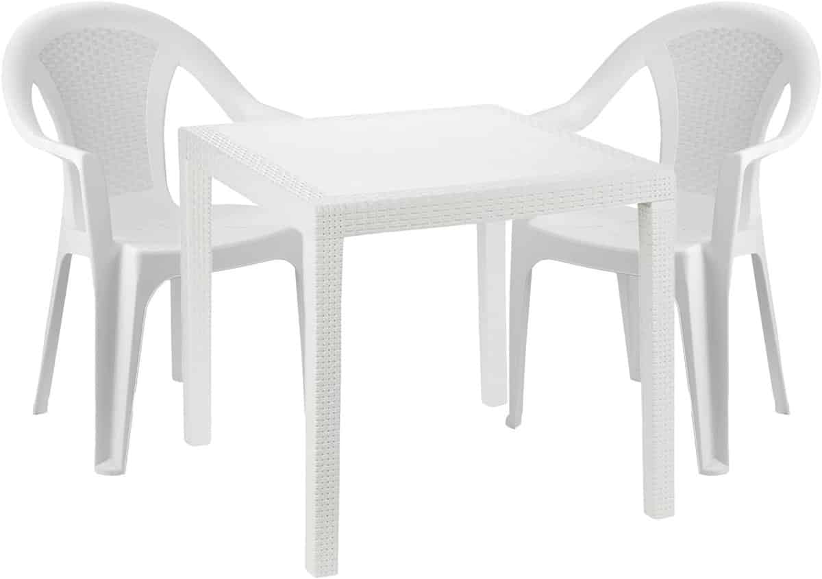 tuingarnituur 3 delig bistroset tuinstoelen buiten zitten stapelbare
