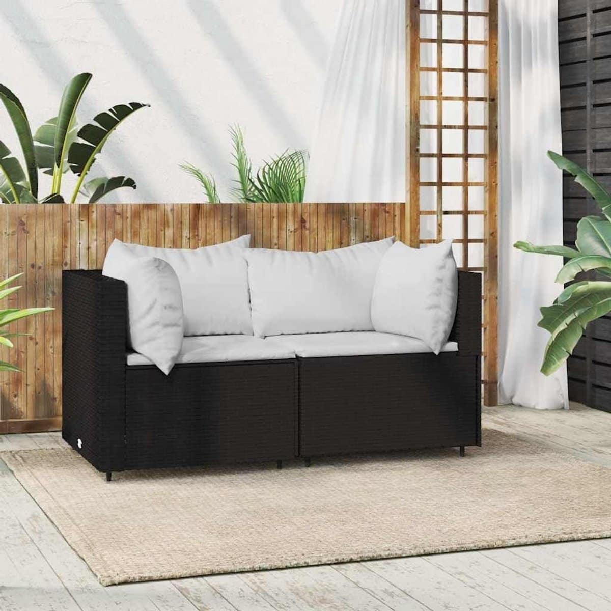 tuinhoekbank balkonset lounge buiten ontspannen modulair ontwerp