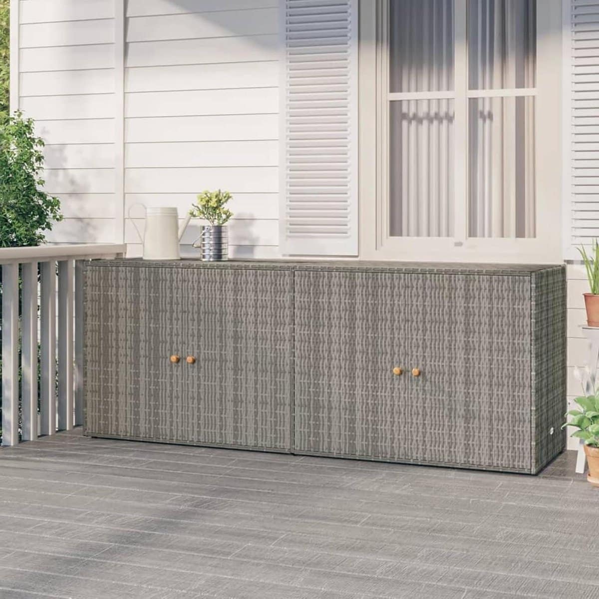 tuinkast opbergbox kussenbox tuin tuinspullen opbergen waterbestendig