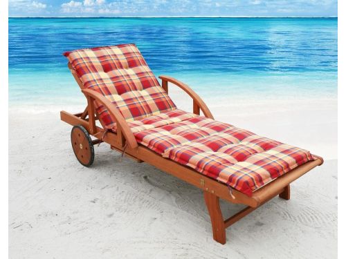 Tuinligstoelkussen - Zomerkussen Ligbed - Comfortabel Zonnen - Bevestigingsbanden