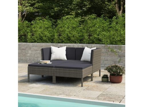 Tuinloungeset 4-delig - Balkonset Terrasmeubels - Ontspannen Buiten Zitten