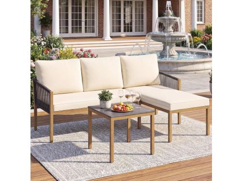 Tuinmeubelset 3-Delig 171 x 118 x 64 cm Lounge Set