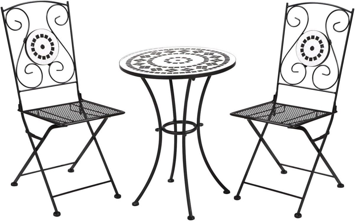 tuinmeubelset bistro balkonset 3 delig gezellig buiten zitten