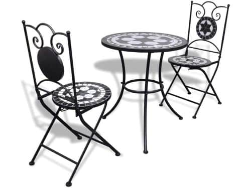 Tuinmeubelset Mozaïek - Balkonset Terras - Buiten Zitten - IJzeren