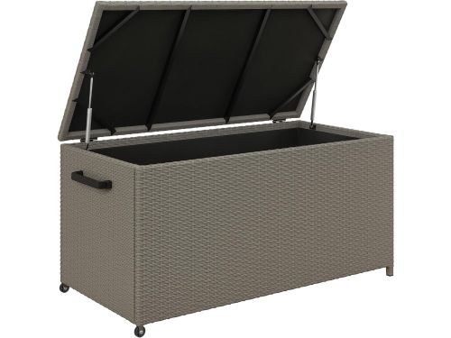 Tuinopbergkist Polyrotan - Opbergbox Buiten - Terras Meubels - Met