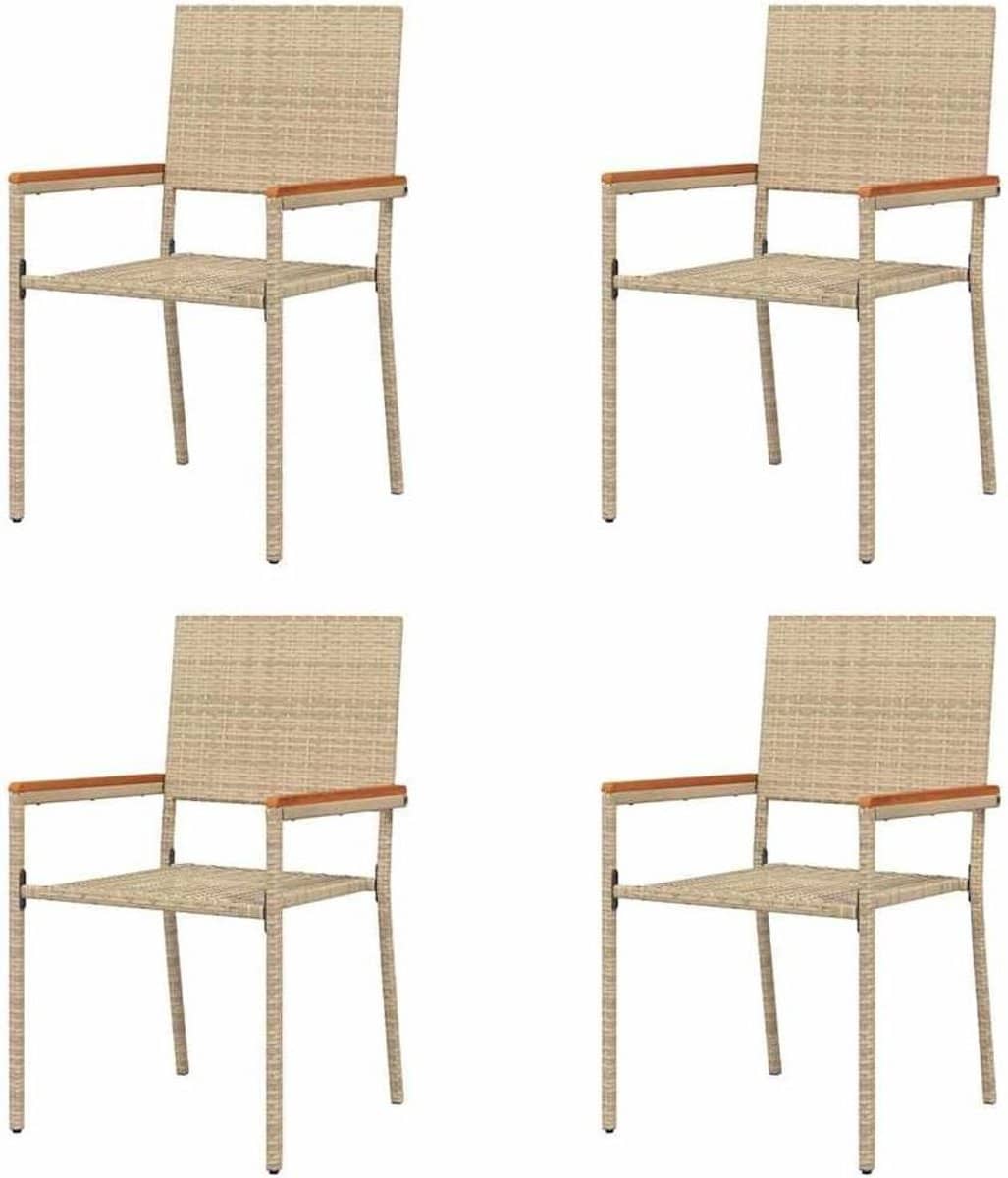 tuinstapelstoelen terrasstoelen lounge buiten zitten uv bestendig riet