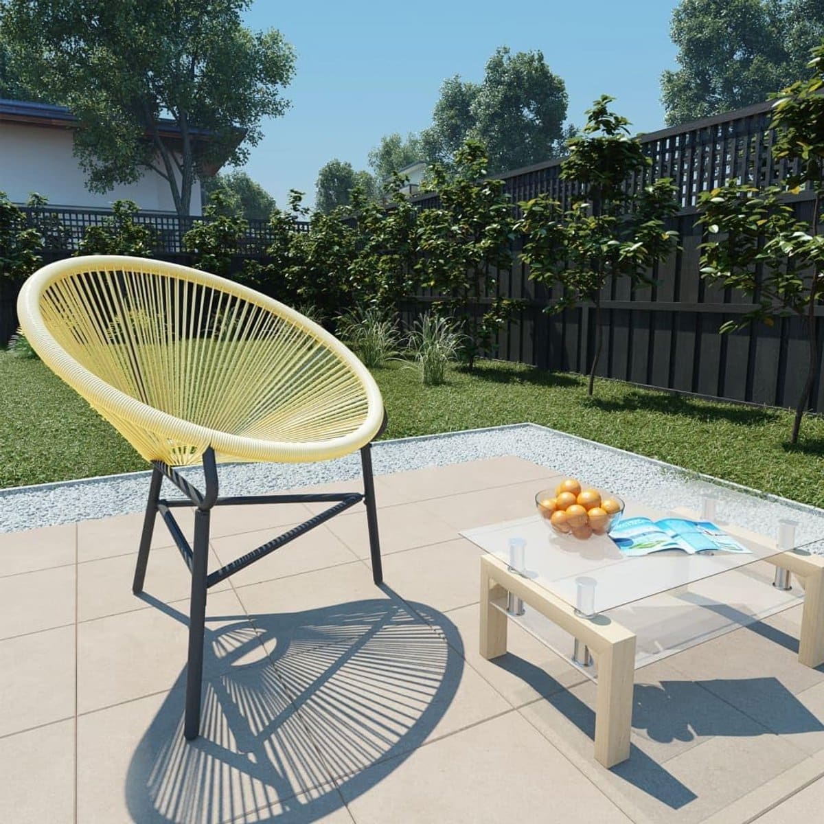 tuinstoel lounge stoel buiten relaxen waterdicht polyrotan