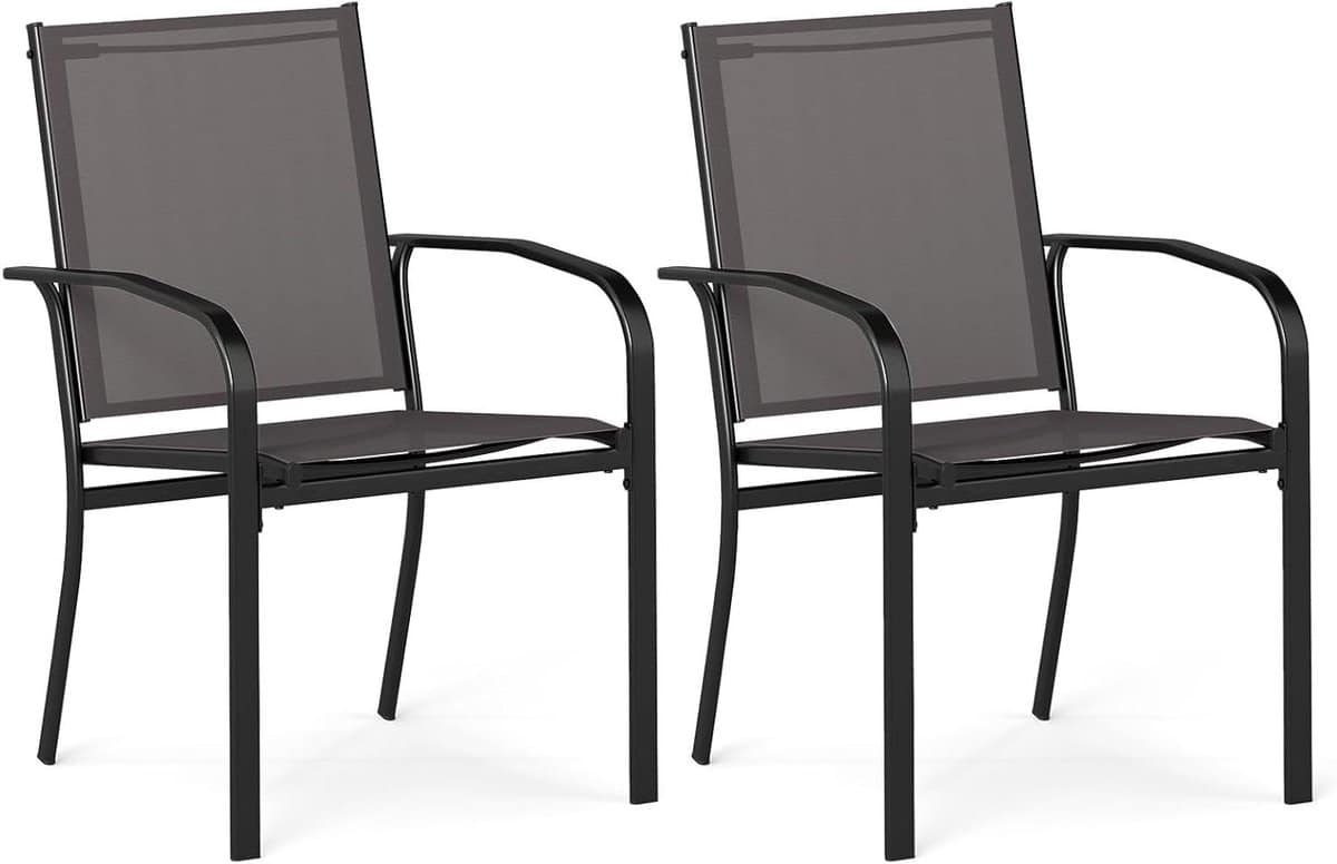 tuinstoelen stapelbaar outdoorstoelen stoelen met armleuningen buiten zitten