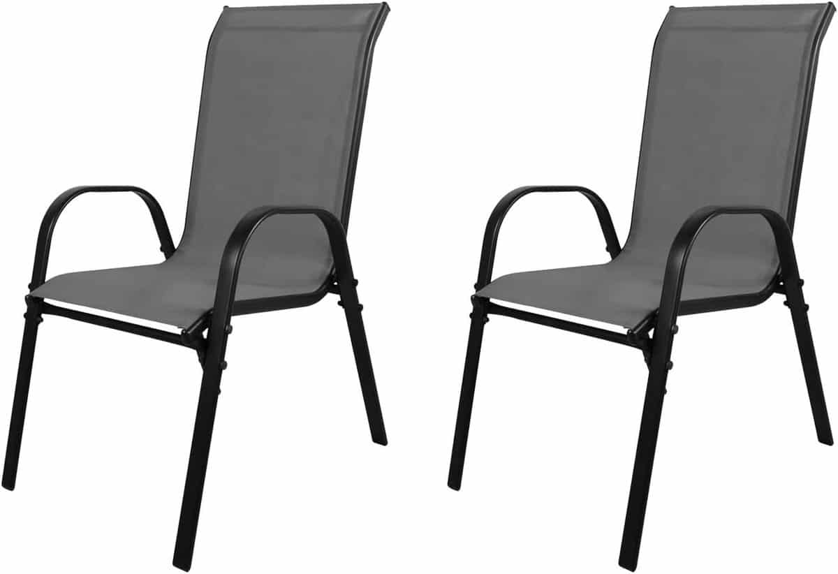 tuinstoelen stapelbaar textielbespanning stoelen buiten zitten compleet