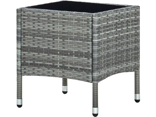 Tuintafel - Bijzettafel buiten - Terras Ontspanning - Weerbestendig PE-rotan