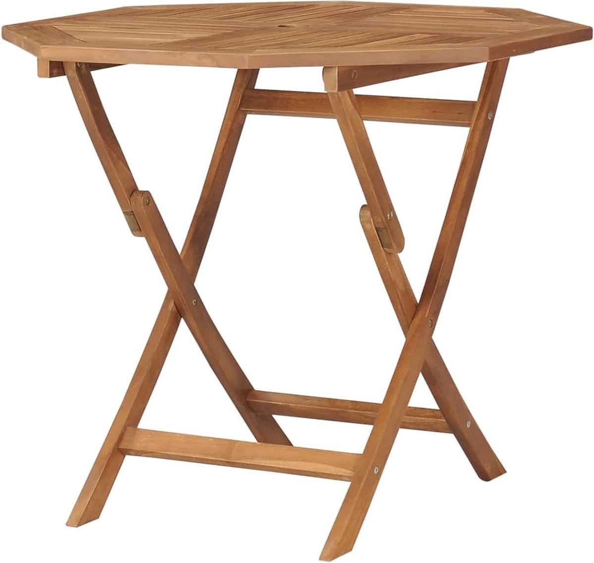 tuintafel hout klaptafel balkontafel buiten eten massief