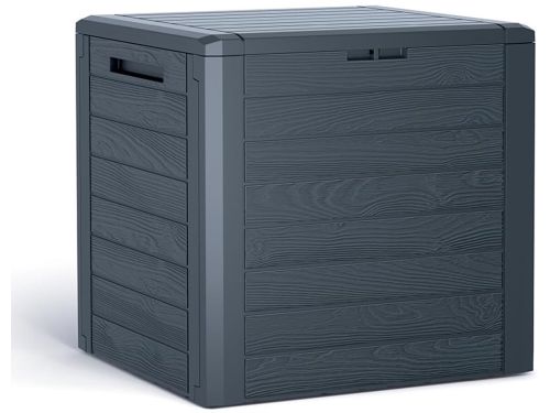 Unyqoos® Ruime weerbestendige opbergbox voor buiten met zitfunctie en klikmontage