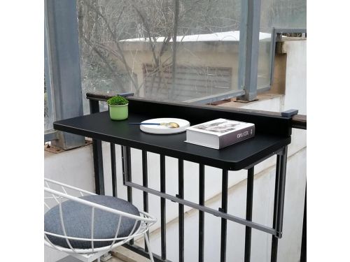 Verstelbare bijzettafel - Klaptafel balkon - Buitenruimte vergroten - In