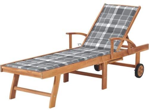 Verstelbare ligstoel - Houten ligbed - Ontspannen in de tuin