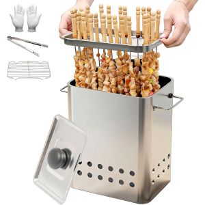 Verticale Houtskoolroker - Hangende Bbq - Buiten Koken - Gelijkmatige