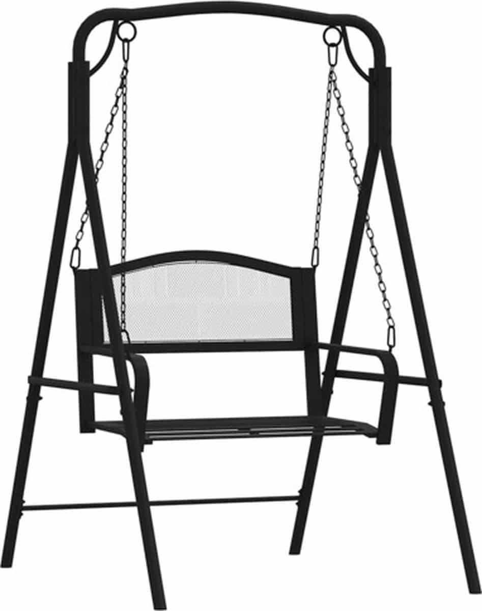 vidaxl schommelbank 124 cm staal