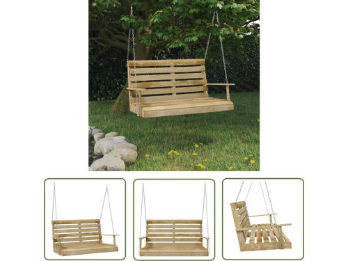 vidaXL Tuinset - Schommelbank - Schommelbank 110 cm geïmpregneerd grenenhout