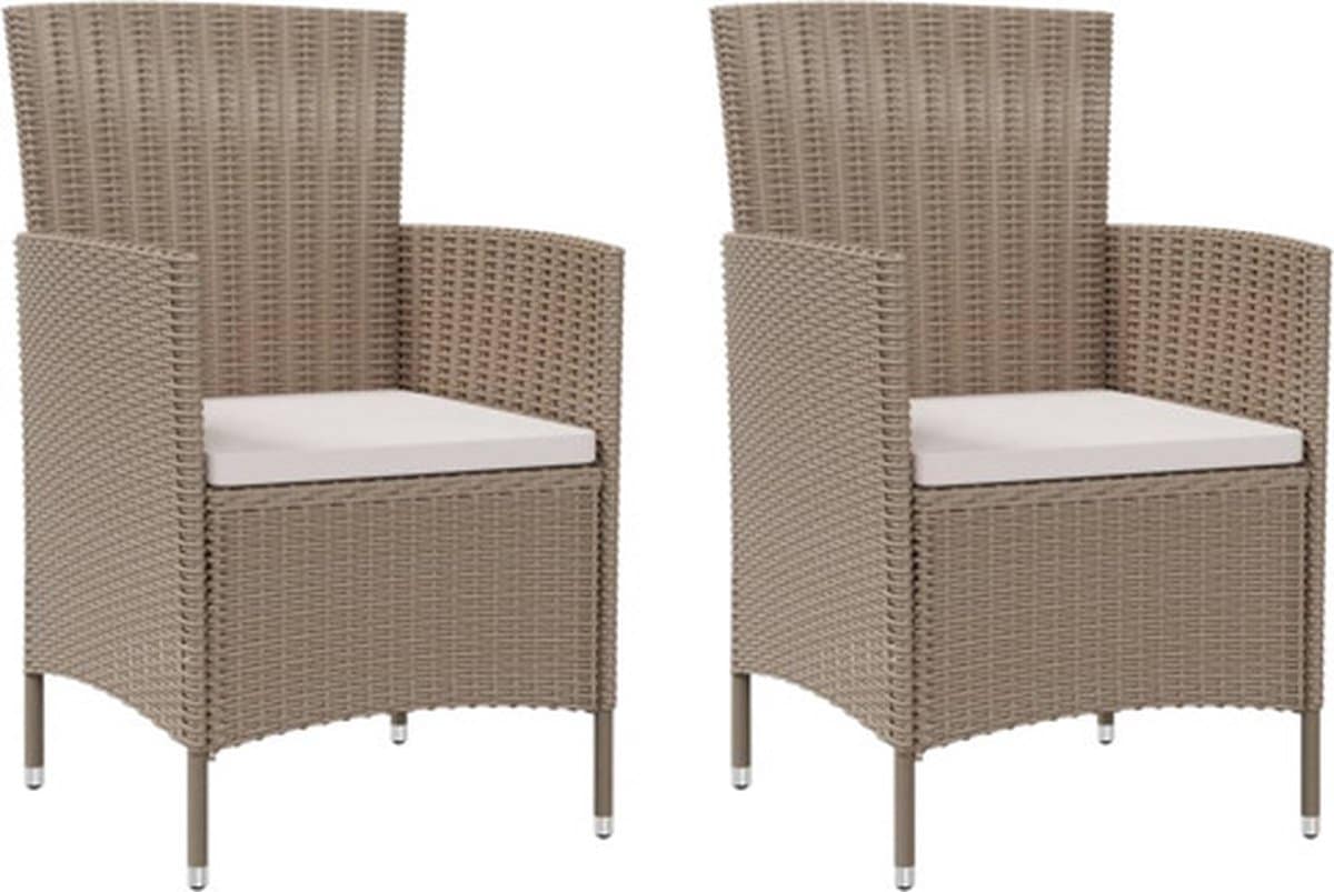 vidaxl tuinstoelen 2 st met