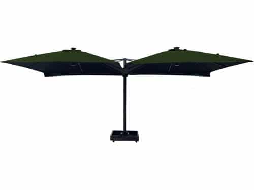 Vierdubbele zweefparasol - Horecaparasol - 4 doeken van 3x3 m