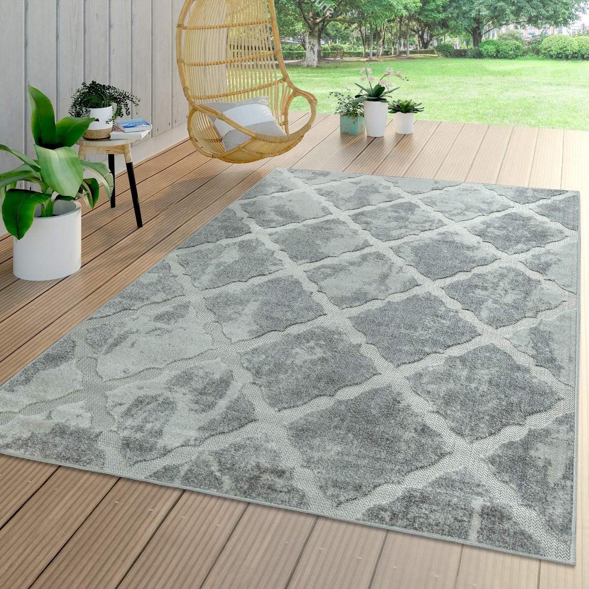 vloerkleed geometrisch buitenkleed terraskleed buiten leven weerbestendig