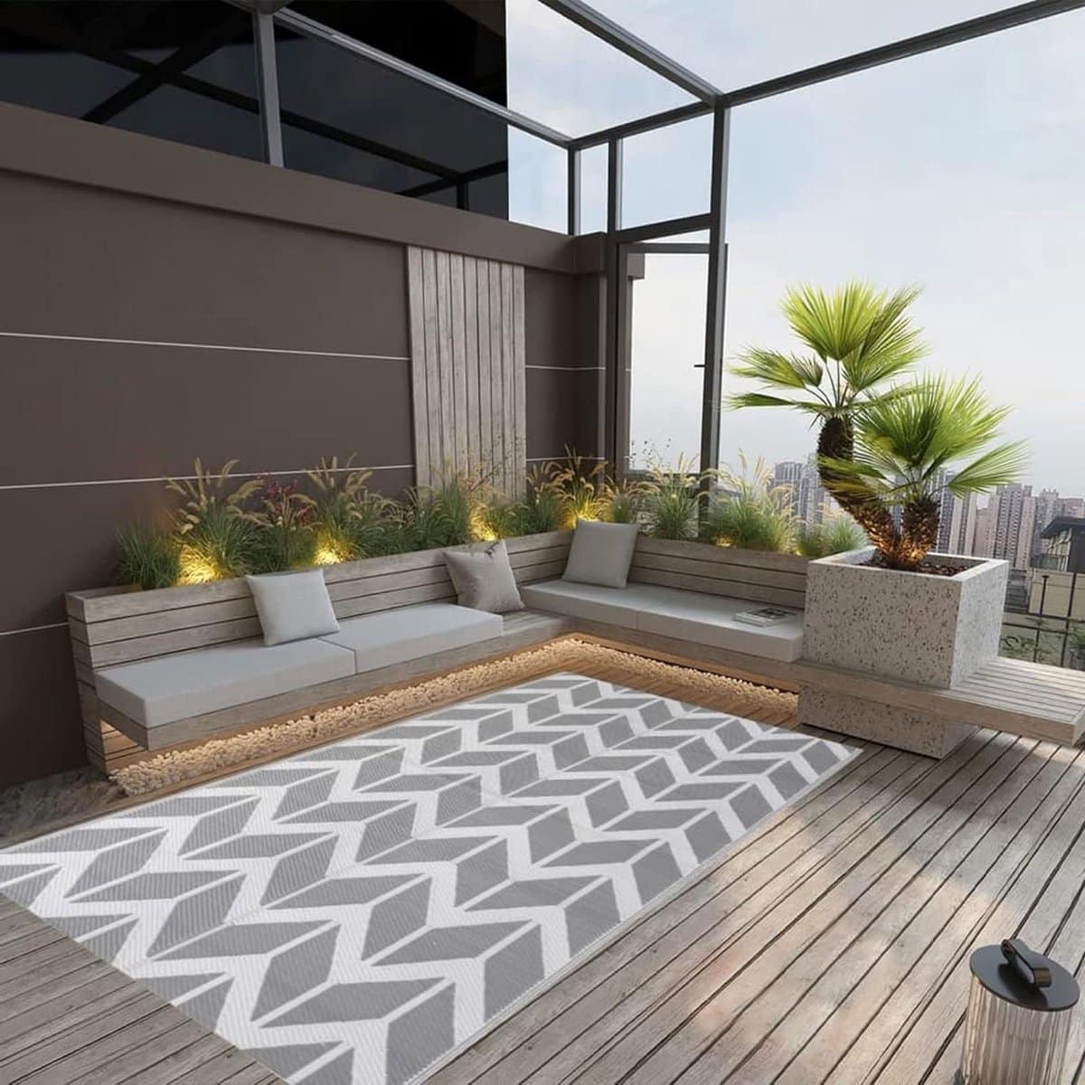 vloerkleed voor buiten terrastapijt buitenkleed terras aankleden