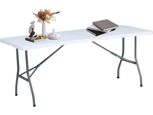 Vouwtafel - Klaptafel Evenementen - Tijdelijk Tafelblad - Metalen Frame