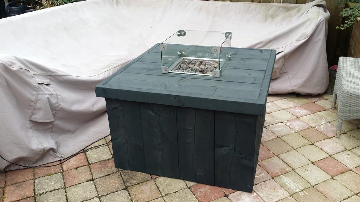 vuurtafel block antraciet 80x80x50
