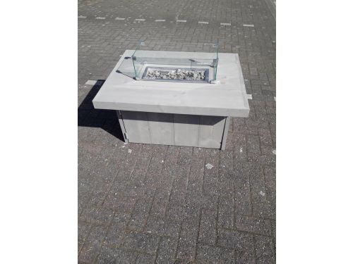 Vuurtafel Tree Terrasverwarmer Grey Wash steigerhout 80x100x50cm