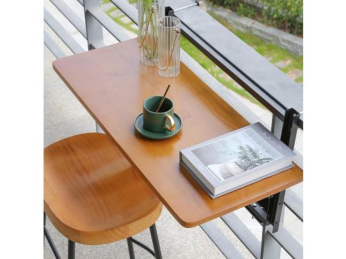 Wandbureau Inklapbaar - Klaptafel Balkon - Kleine Ruimtes - In