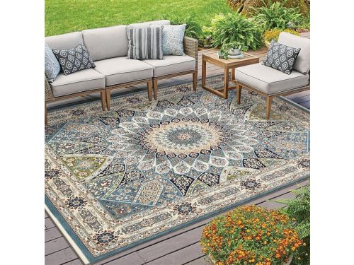Waterdicht buitenkleed tuinkleed, For patio, diverse maten, buitenkleed van kristalfluweel
