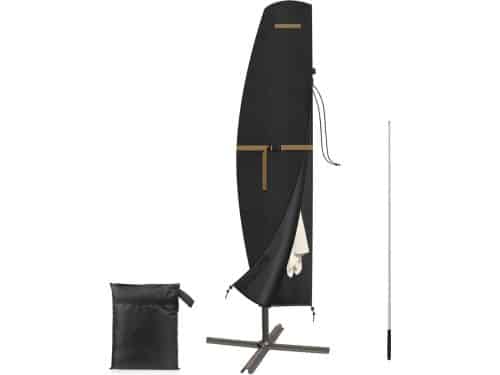 Waterdichte Cantilever Parasolhoes - Cover met Rits en Telescopische Staaf