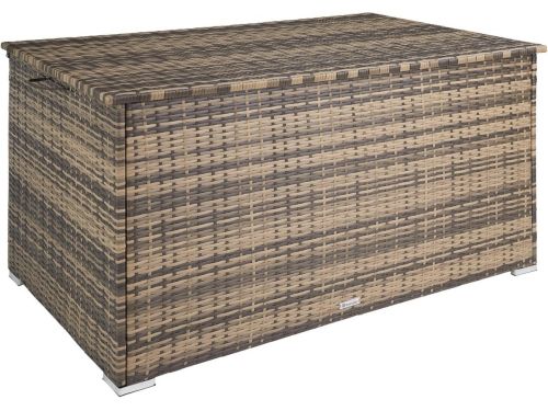 Wicker tuinopbergbox met aluminium frame - Weerbestendig en UV