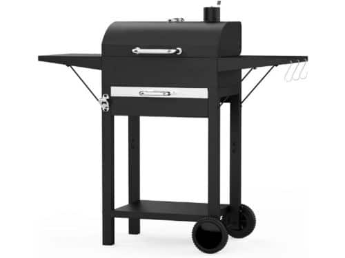 XL Houtskool BBQ Grill voor buiten koken vierkante buis kar