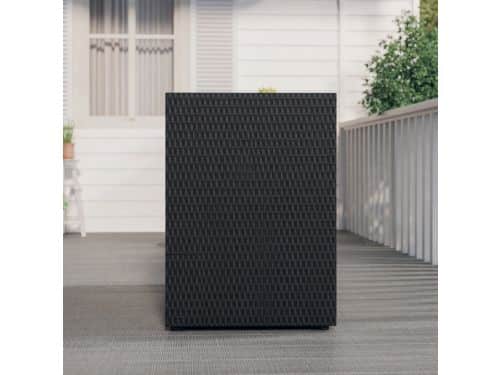 XL Weerbestendige Poly Rattan Tuinkast 198x55,5x80 cm - Ruime Buitenkast